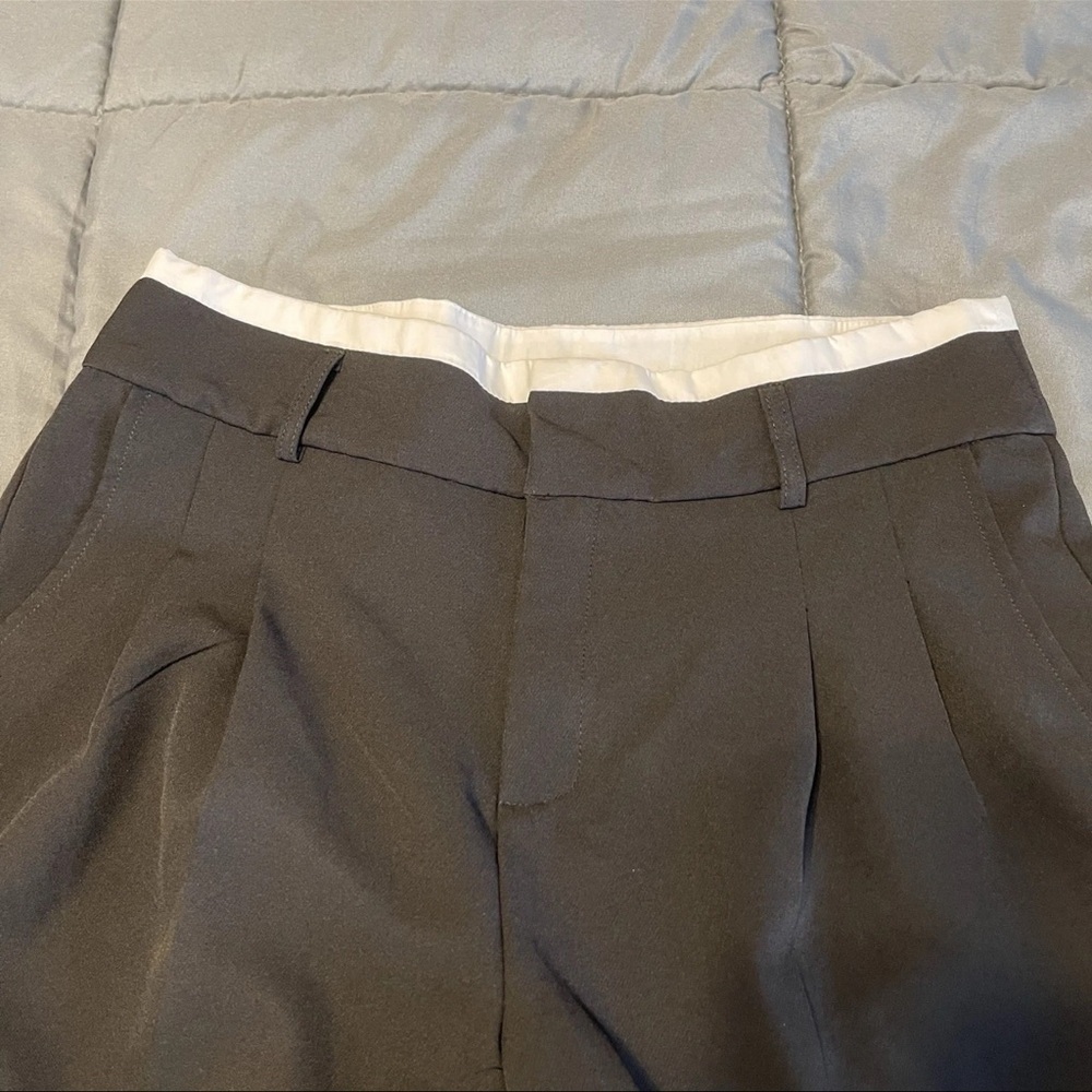 No Boundaries Double Waistband Twill Trousers Womens Black Size M - Picture 3 of 8
